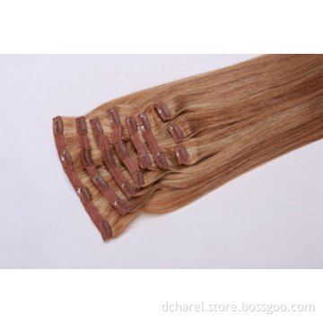 180gram New Design Highlights Mix Blond Color Clip on Remy Hair Extensions